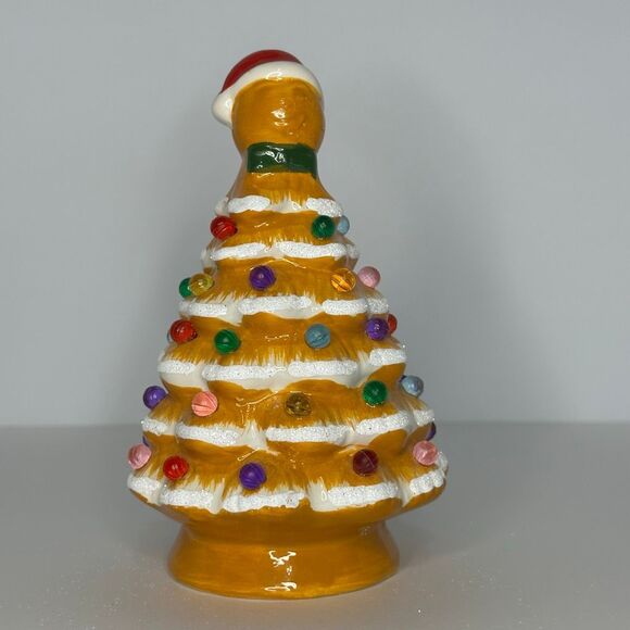 Mr. Christmas Mini Ceramic Themed Light Up Christmas Trees Pastel Set of 3 - Picture 6 of 11